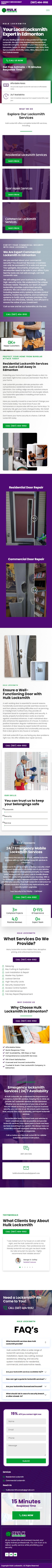 Hulk Locksmith website before Marketify